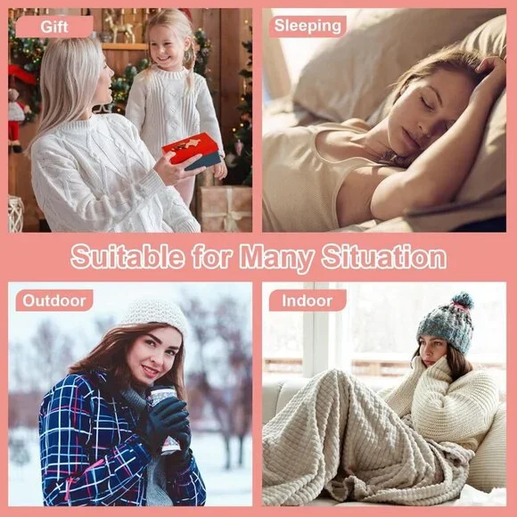 ⭐ 7-Pair Women’s Fuzzy Socks Cozy Fluffy Warm Christmas Gift Set